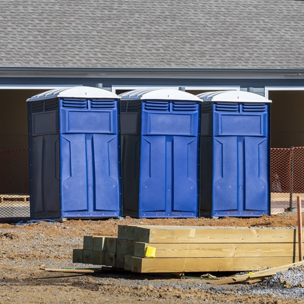 how can i report damages or issues with the porta potties during my rental period in Gorham